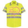 Men's High Visibility Safety Short Sleeve Work Shirt Thumbnail