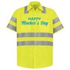 Men's High Visibility Safety Short Sleeve Work Shirt Thumbnail