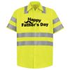 Men's High Visibility Safety Short Sleeve Work Shirt Thumbnail