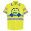 Men's High Visibility Safety Short Sleeve Work Shirt Thumbnail