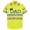 Men's High Visibility Safety Short Sleeve Work Shirt Thumbnail