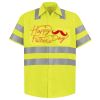 Men's High Visibility Safety Short Sleeve Work Shirt Thumbnail