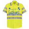 Men's High Visibility Safety Short Sleeve Work Shirt Thumbnail