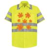 Men's High Visibility Safety Short Sleeve Work Shirt Thumbnail