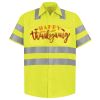Men's High Visibility Safety Short Sleeve Work Shirt Thumbnail