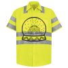Men's High Visibility Safety Short Sleeve Work Shirt Thumbnail