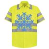 Men's High Visibility Safety Short Sleeve Work Shirt Thumbnail