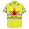Men's High Visibility Safety Short Sleeve Work Shirt Thumbnail