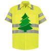 Men's High Visibility Safety Short Sleeve Work Shirt Thumbnail
