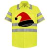 Men's High Visibility Safety Short Sleeve Work Shirt Thumbnail