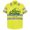 Men's High Visibility Safety Short Sleeve Work Shirt Thumbnail