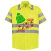 Men's High Visibility Safety Short Sleeve Work Shirt Thumbnail