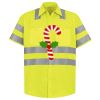 Men's High Visibility Safety Short Sleeve Work Shirt Thumbnail