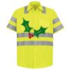 Men's High Visibility Safety Short Sleeve Work Shirt Thumbnail