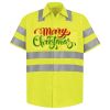 Men's High Visibility Safety Short Sleeve Work Shirt Thumbnail
