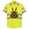 Men's High Visibility Safety Short Sleeve Work Shirt Thumbnail