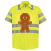 Men's High Visibility Safety Short Sleeve Work Shirt Thumbnail