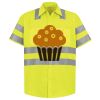Men's High Visibility Safety Short Sleeve Work Shirt Thumbnail