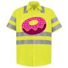 Men's High Visibility Safety Short Sleeve Work Shirt Thumbnail