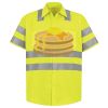 Men's High Visibility Safety Short Sleeve Work Shirt Thumbnail