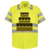 Men's High Visibility Safety Short Sleeve Work Shirt Thumbnail