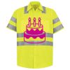 Men's High Visibility Safety Short Sleeve Work Shirt Thumbnail