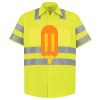 Men's High Visibility Safety Short Sleeve Work Shirt Thumbnail