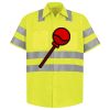 Men's High Visibility Safety Short Sleeve Work Shirt Thumbnail