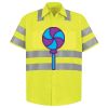 Men's High Visibility Safety Short Sleeve Work Shirt Thumbnail
