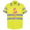 Men's High Visibility Safety Short Sleeve Work Shirt Thumbnail