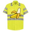 Men's High Visibility Safety Short Sleeve Work Shirt Thumbnail