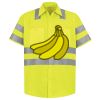 Men's High Visibility Safety Short Sleeve Work Shirt Thumbnail