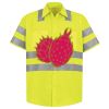 Men's High Visibility Safety Short Sleeve Work Shirt Thumbnail