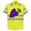 Men's High Visibility Safety Short Sleeve Work Shirt Thumbnail
