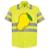 Men's High Visibility Safety Short Sleeve Work Shirt Thumbnail