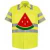 Men's High Visibility Safety Short Sleeve Work Shirt Thumbnail