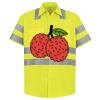 Men's High Visibility Safety Short Sleeve Work Shirt Thumbnail