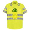 Men's High Visibility Safety Short Sleeve Work Shirt Thumbnail
