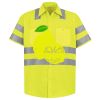 Men's High Visibility Safety Short Sleeve Work Shirt Thumbnail