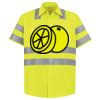 Men's High Visibility Safety Short Sleeve Work Shirt Thumbnail
