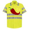 Men's High Visibility Safety Short Sleeve Work Shirt Thumbnail