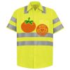 Men's High Visibility Safety Short Sleeve Work Shirt Thumbnail