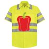 Men's High Visibility Safety Short Sleeve Work Shirt Thumbnail