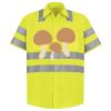 Men's High Visibility Safety Short Sleeve Work Shirt Thumbnail