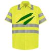 Men's High Visibility Safety Short Sleeve Work Shirt Thumbnail