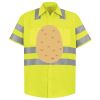 Men's High Visibility Safety Short Sleeve Work Shirt Thumbnail