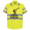 Men's High Visibility Safety Short Sleeve Work Shirt Thumbnail