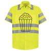Men's High Visibility Safety Short Sleeve Work Shirt Thumbnail