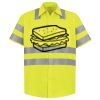 Men's High Visibility Safety Short Sleeve Work Shirt Thumbnail