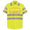 Men's High Visibility Safety Short Sleeve Work Shirt Thumbnail